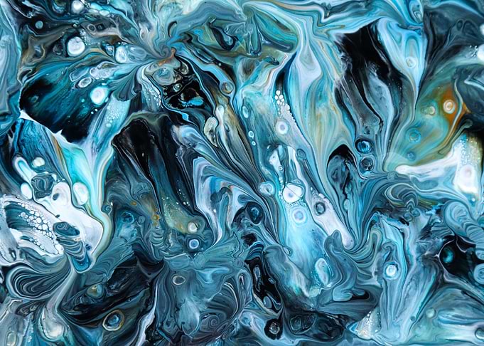 Abstract acrylic painting
