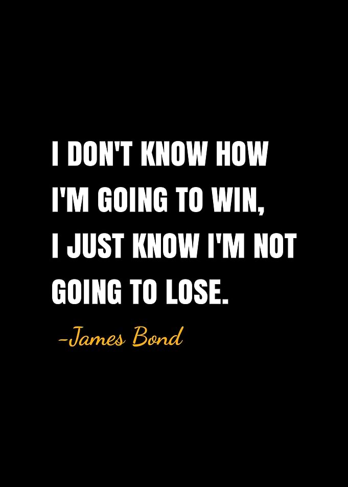 James bond quotes
