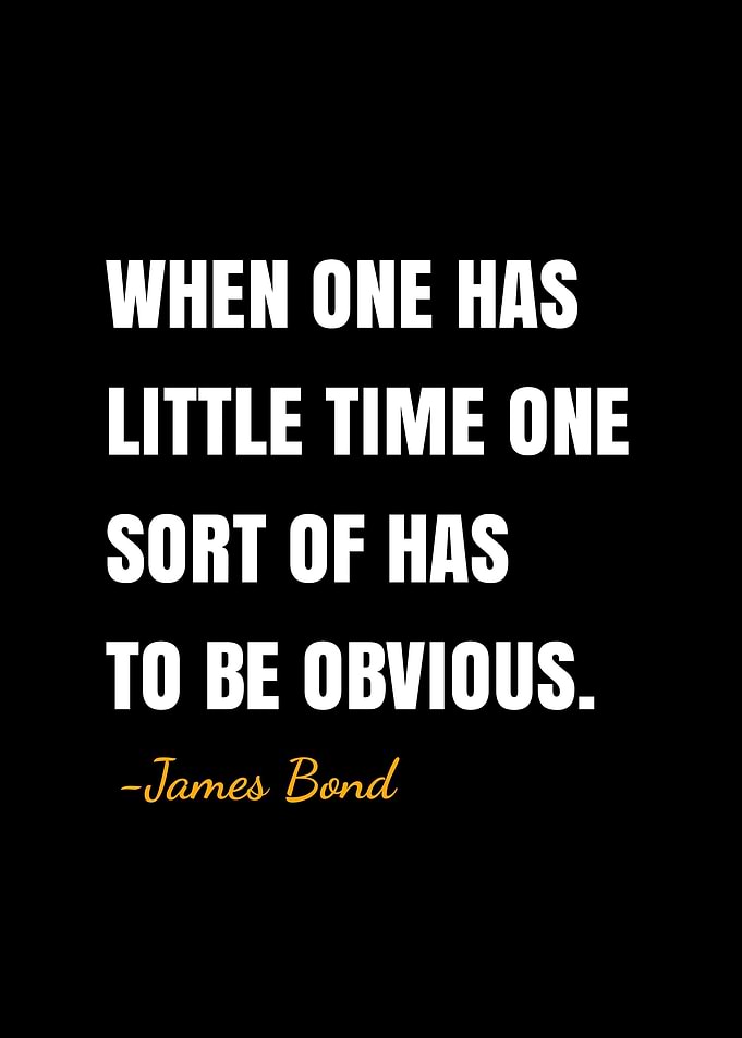 James bond quotes
