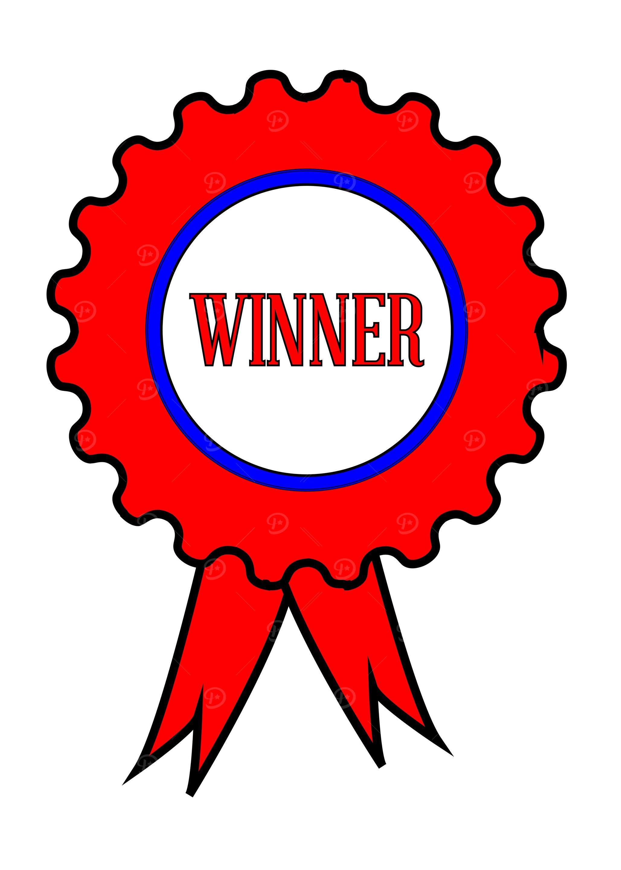 Winner Red Rosette
