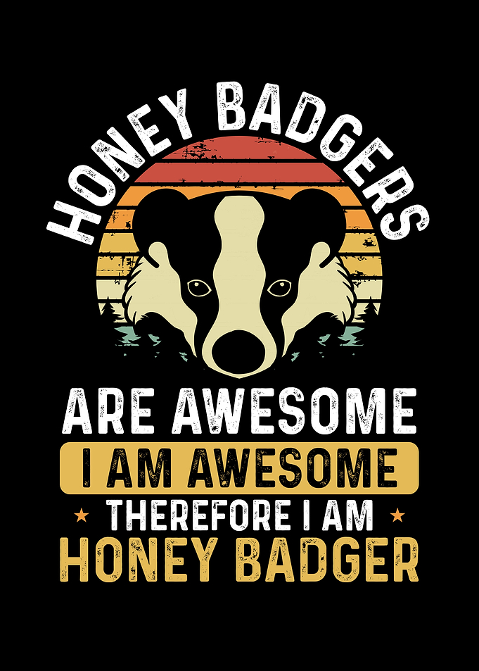 Retro Honey badger are awe
