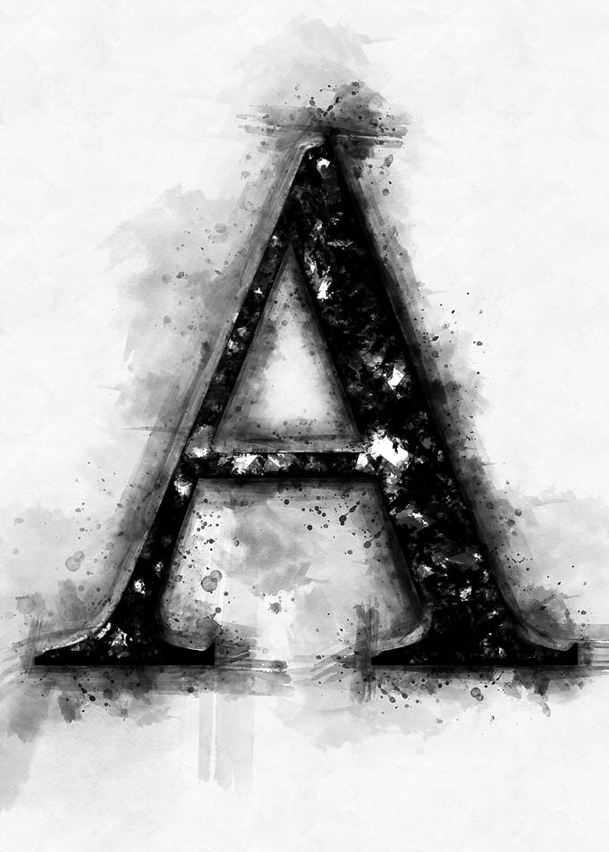 A letter water color
