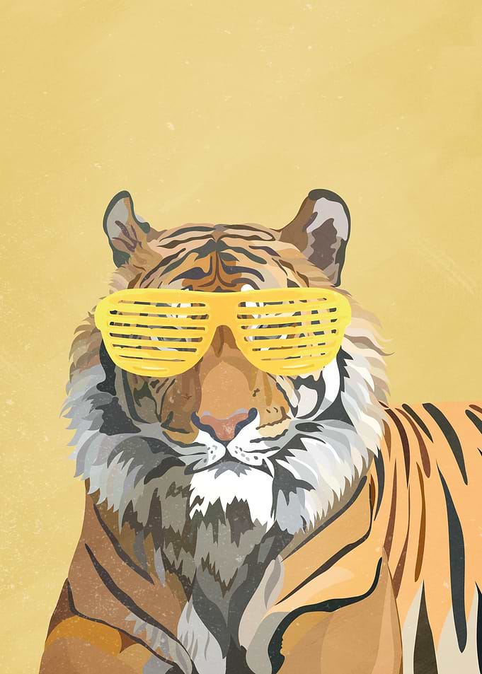 Yellow Tiger Shades