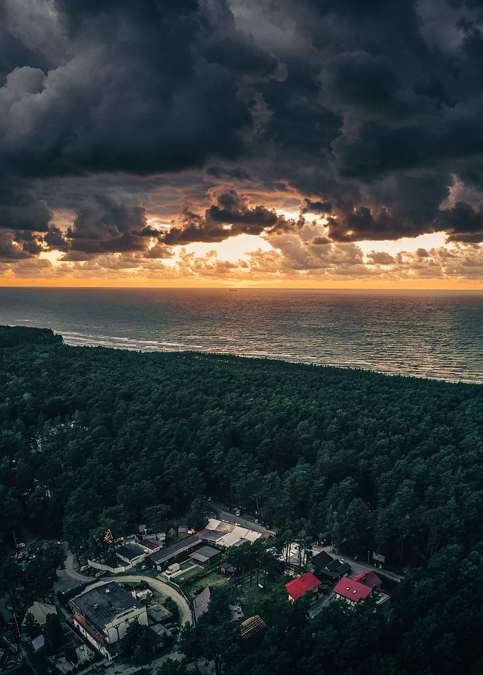 Cloudy sunset