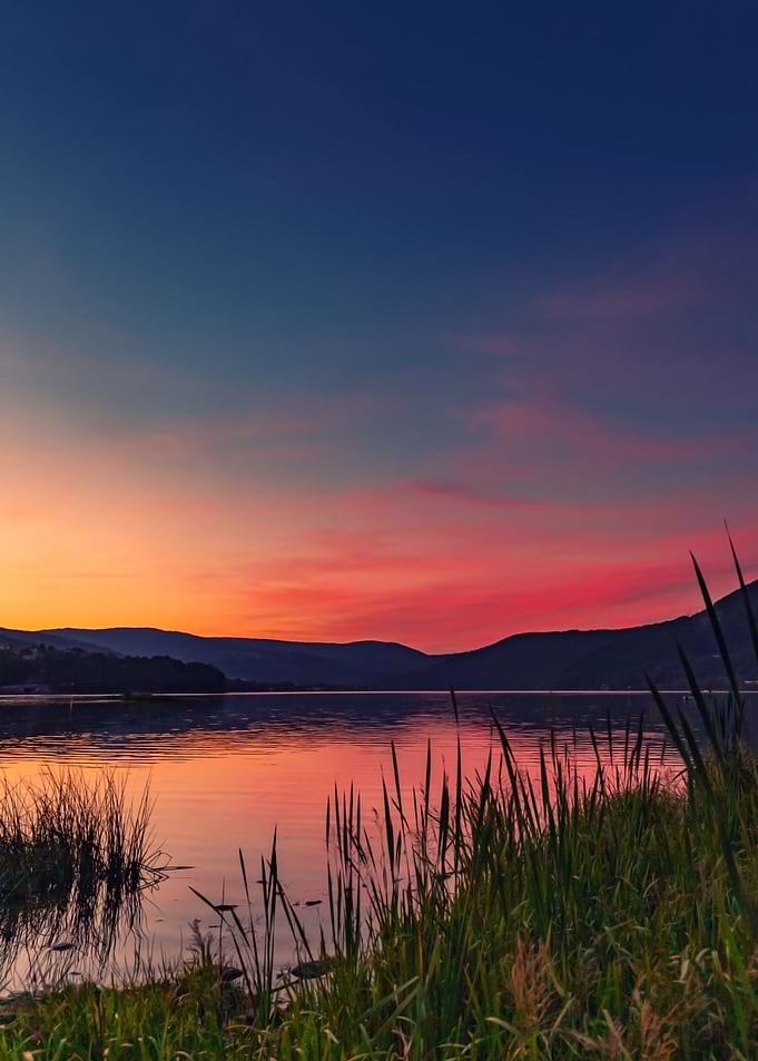 Colorful sky after sunset
