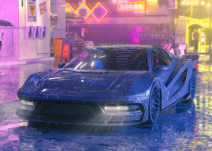 Cyberpunk city