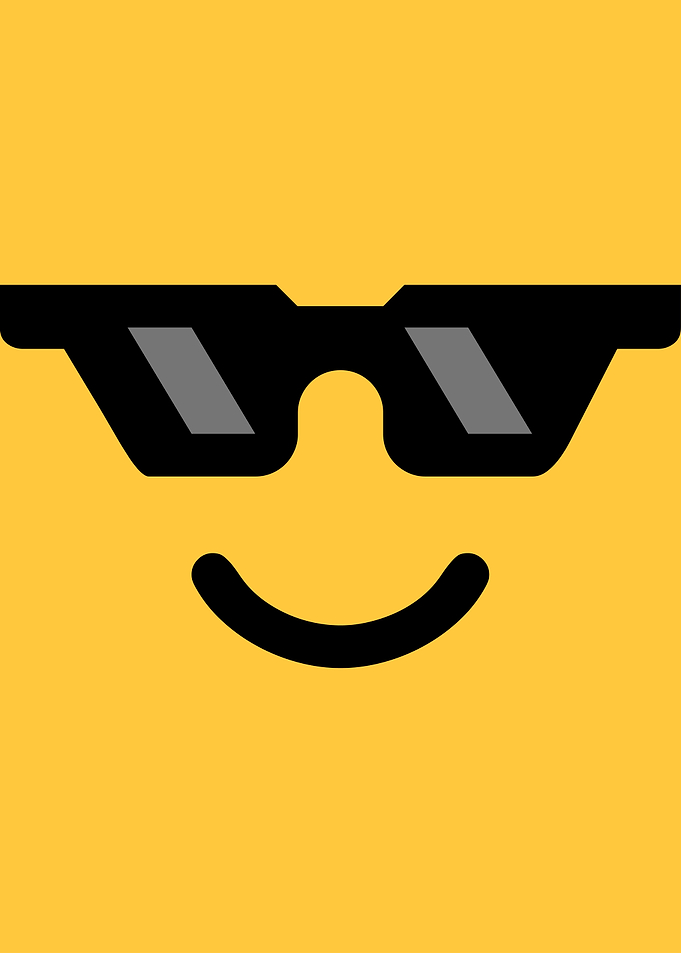 Smiling face sunglasses