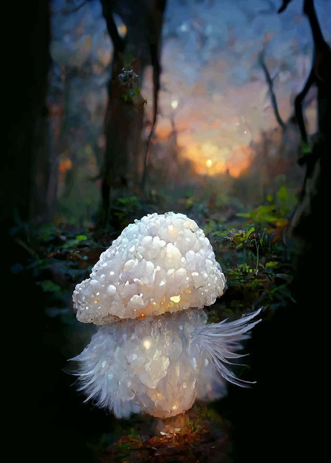 Fluffy mushroom