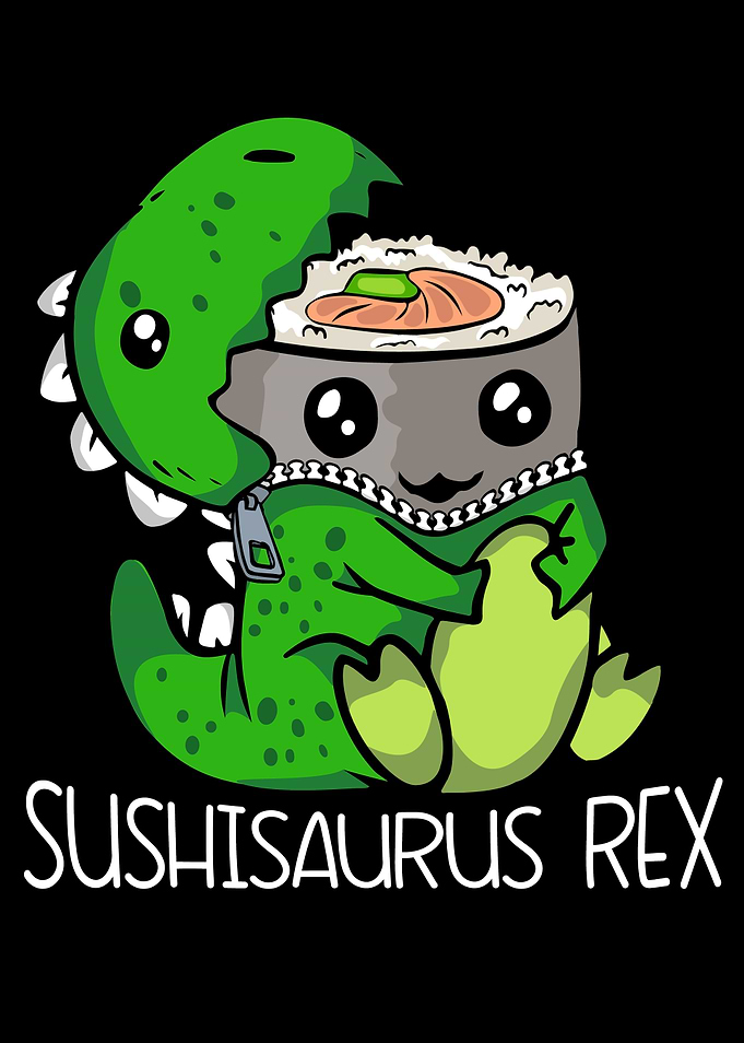 Dinosaur Gift Sushi Lover