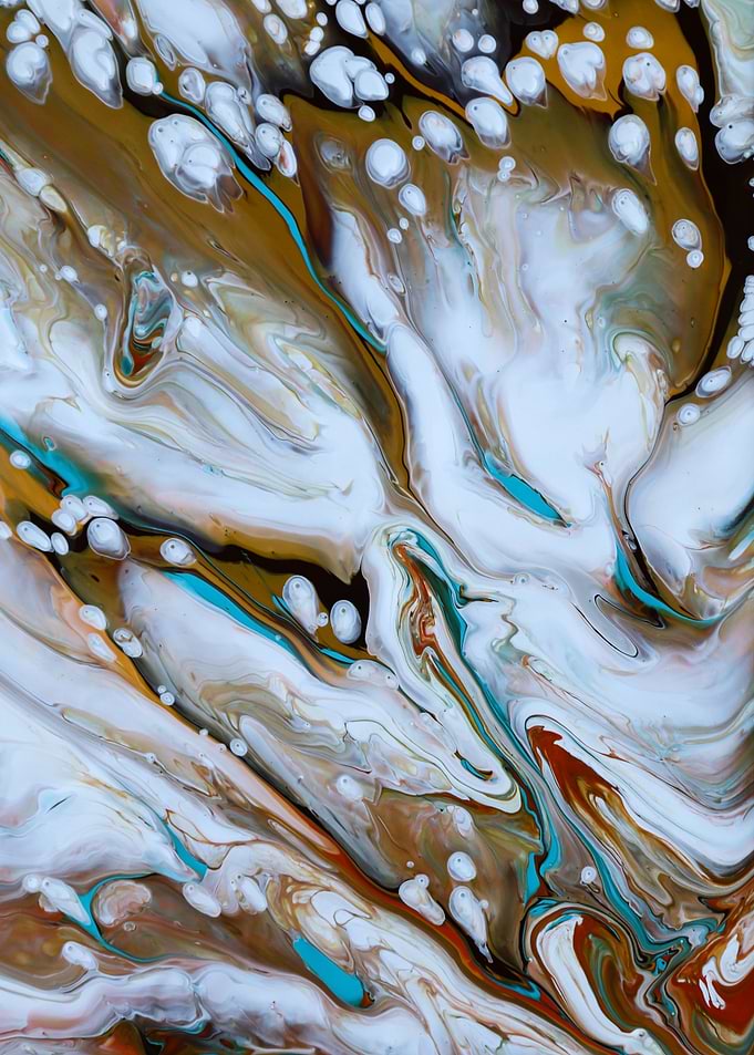 Abstract acrylic painting