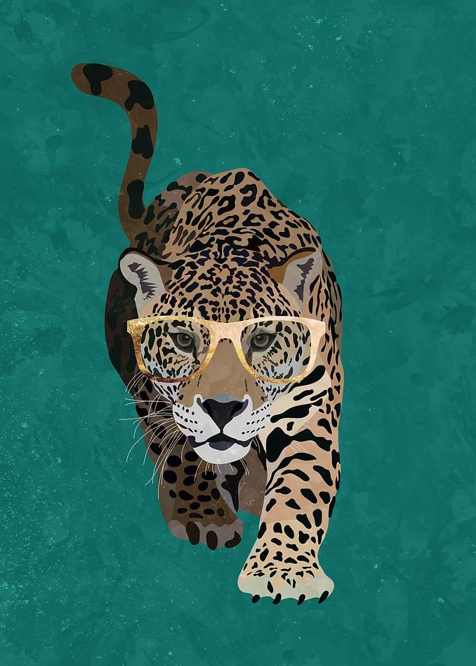 Gold and Green Jaguar