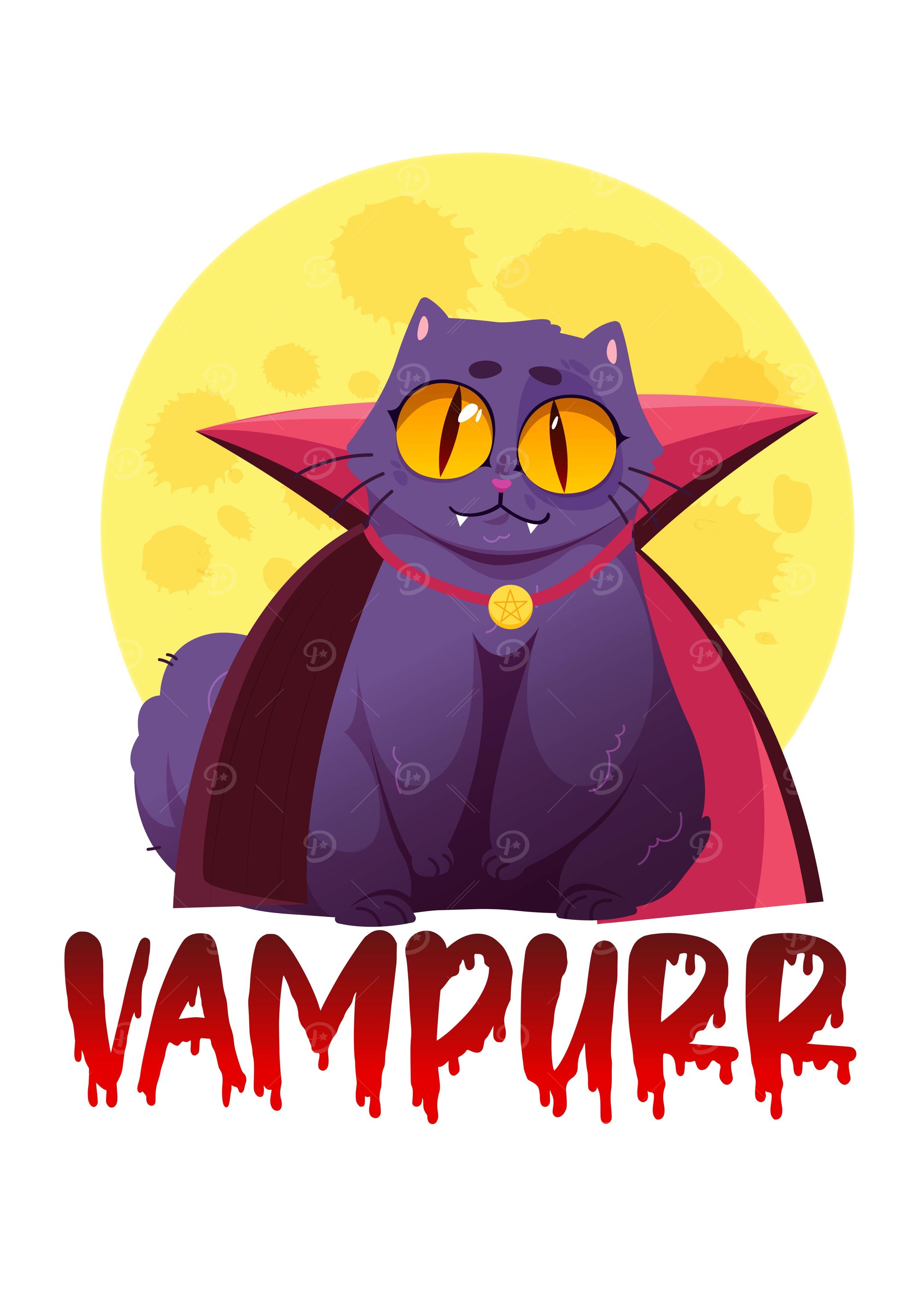 Vampurr Cat Halloween gift