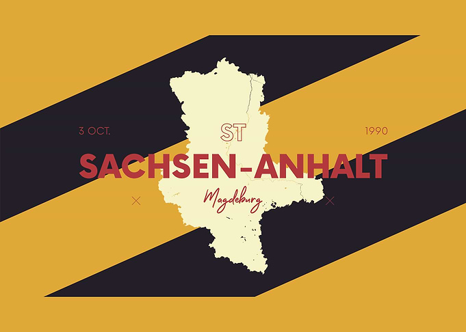 Sachsen Anhalt Map Germany