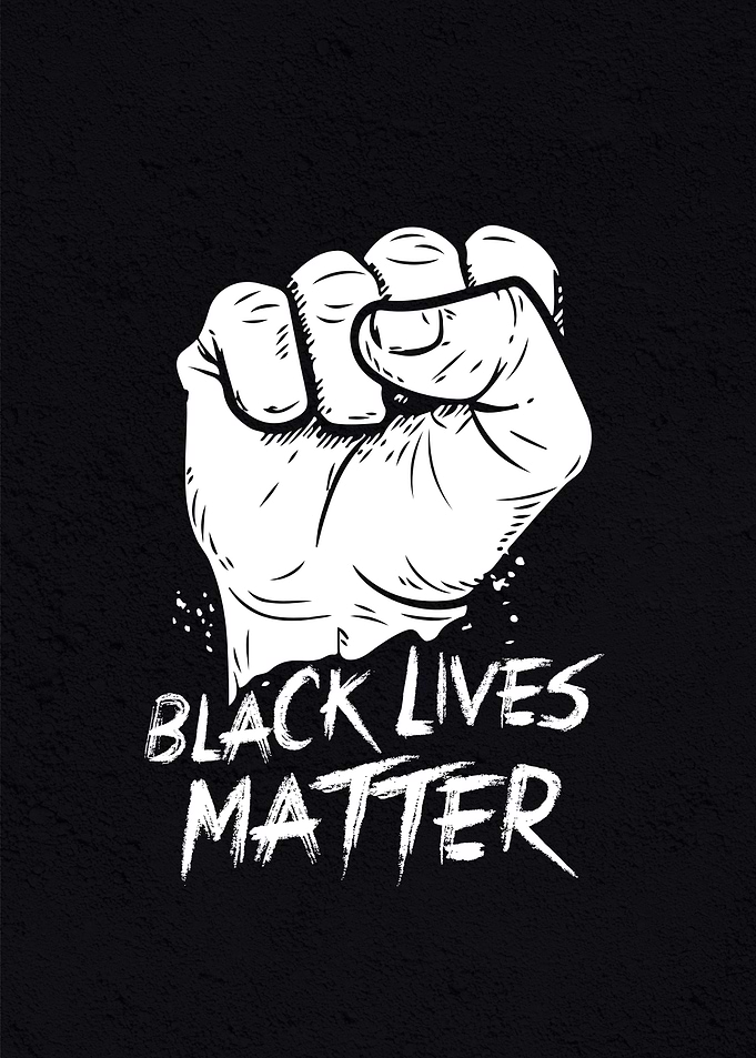 Black lives matter fist