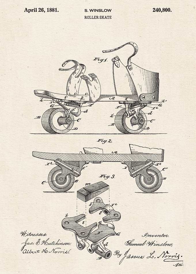 1881 Roller Skate