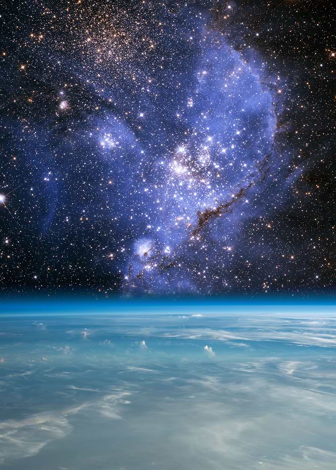 Nebula over the clouds