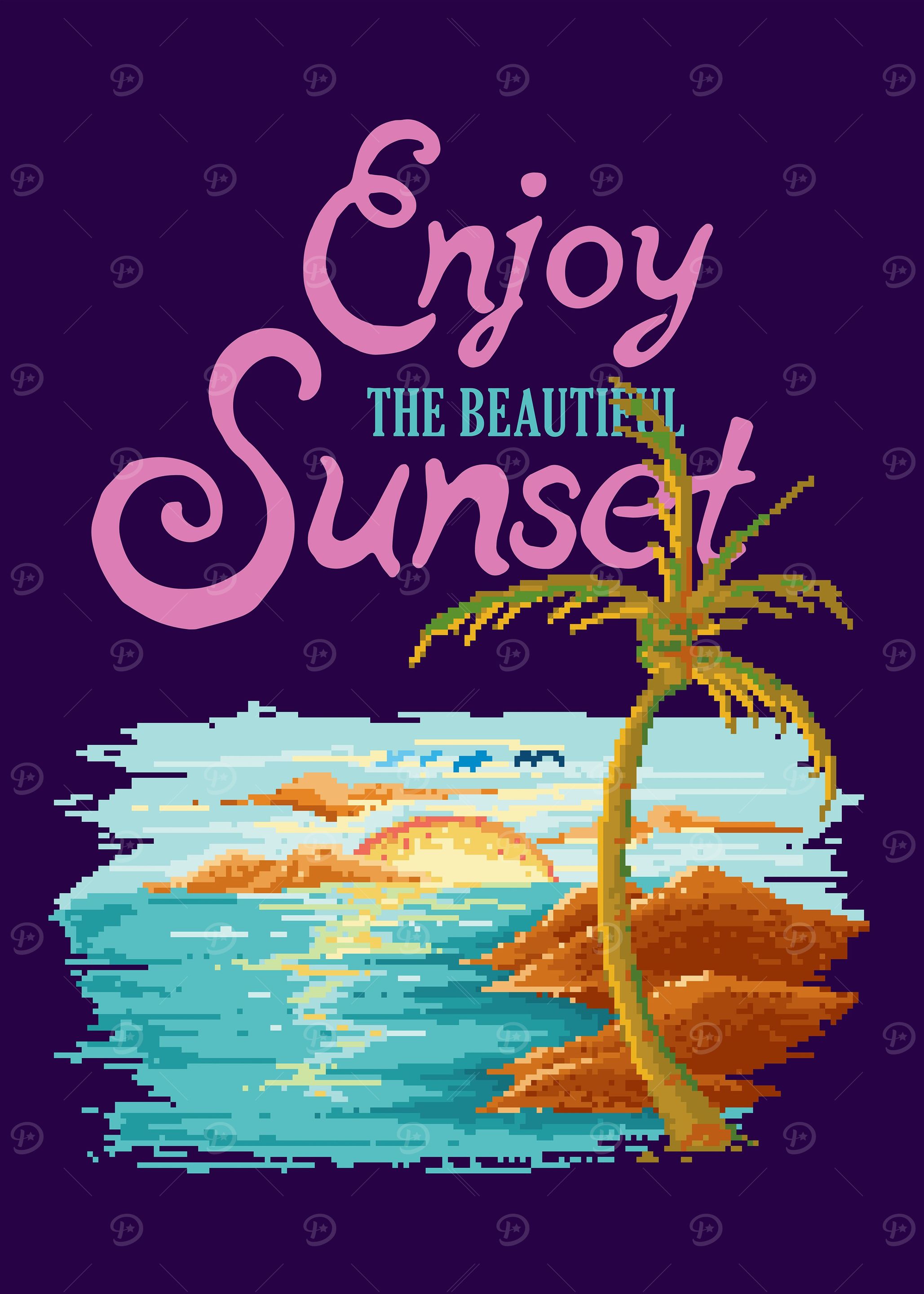 sunset on the beach