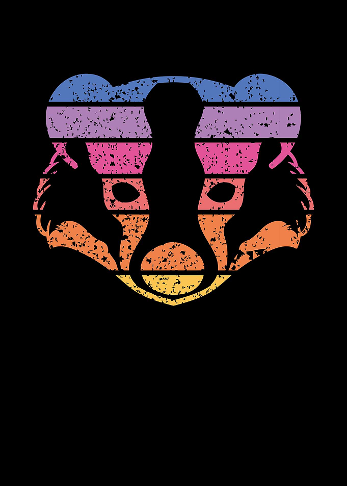 Badger vintage colorful