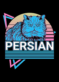 Persian Cat Retro