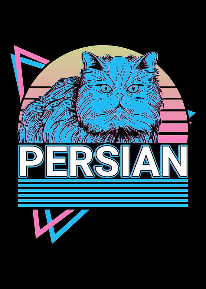 Persian Cat Retro
