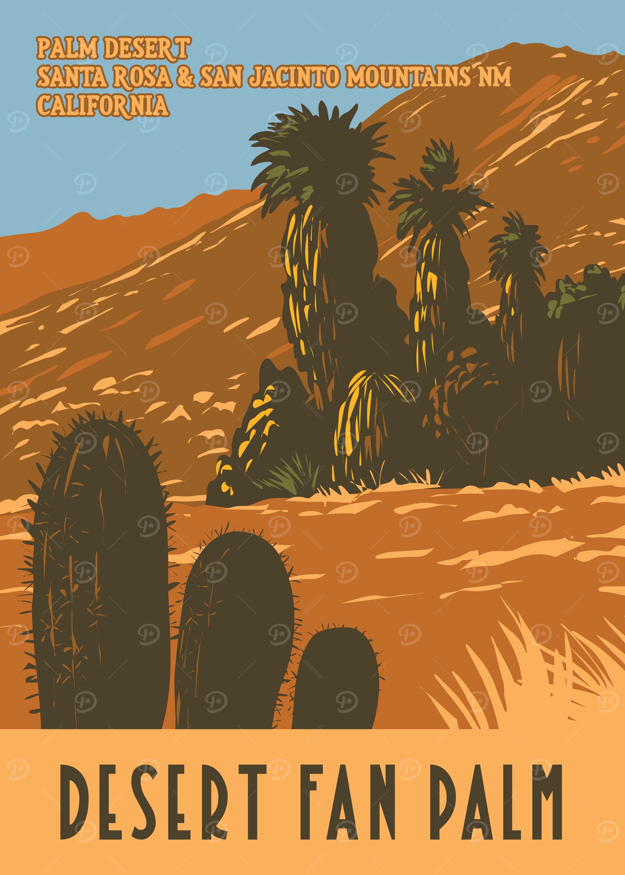 Desert Fan Palm WPA