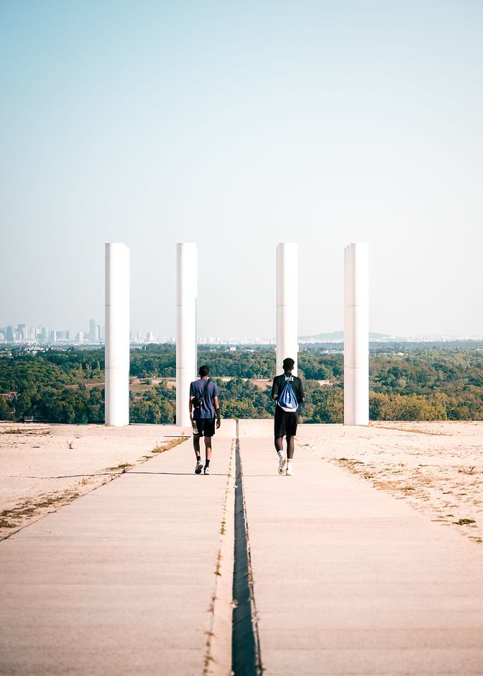 Walk to the columns