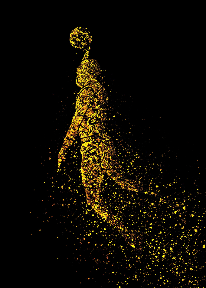 basketball splatter art