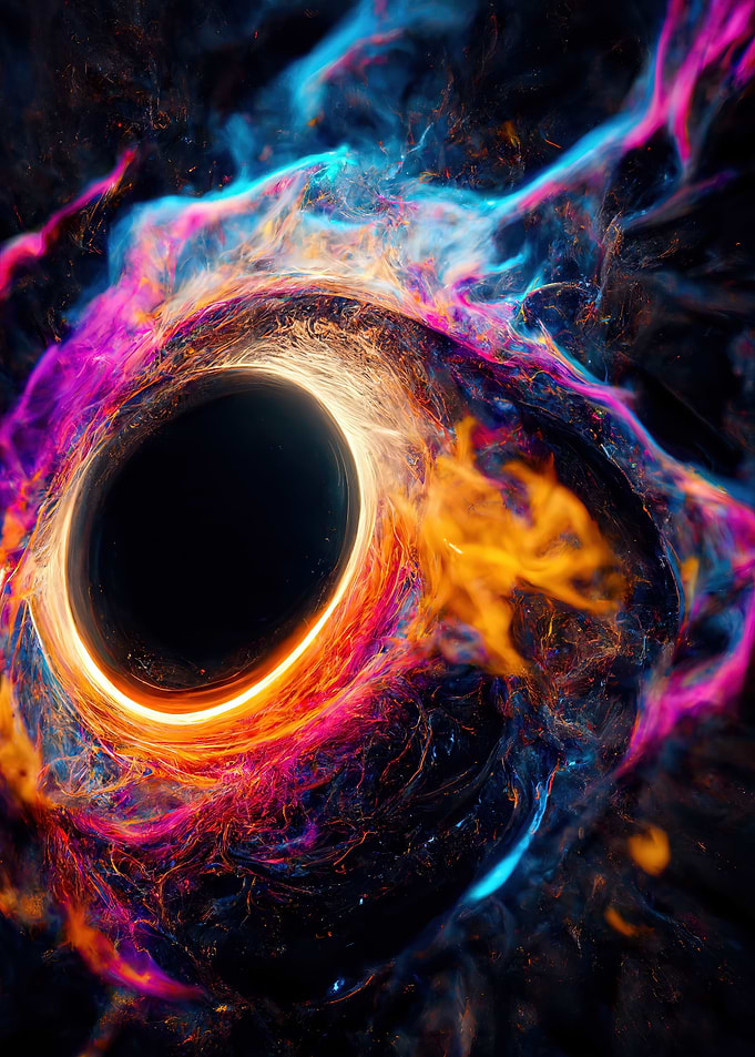 Blue Pink Orange Blackhole