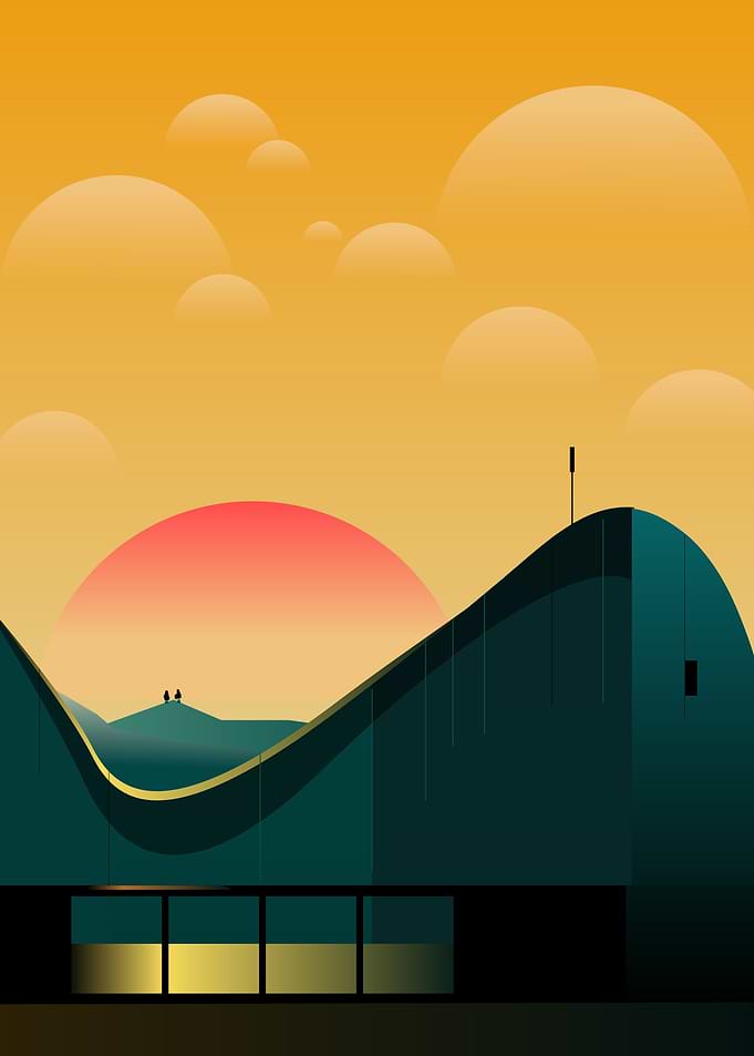Twilight and sunset