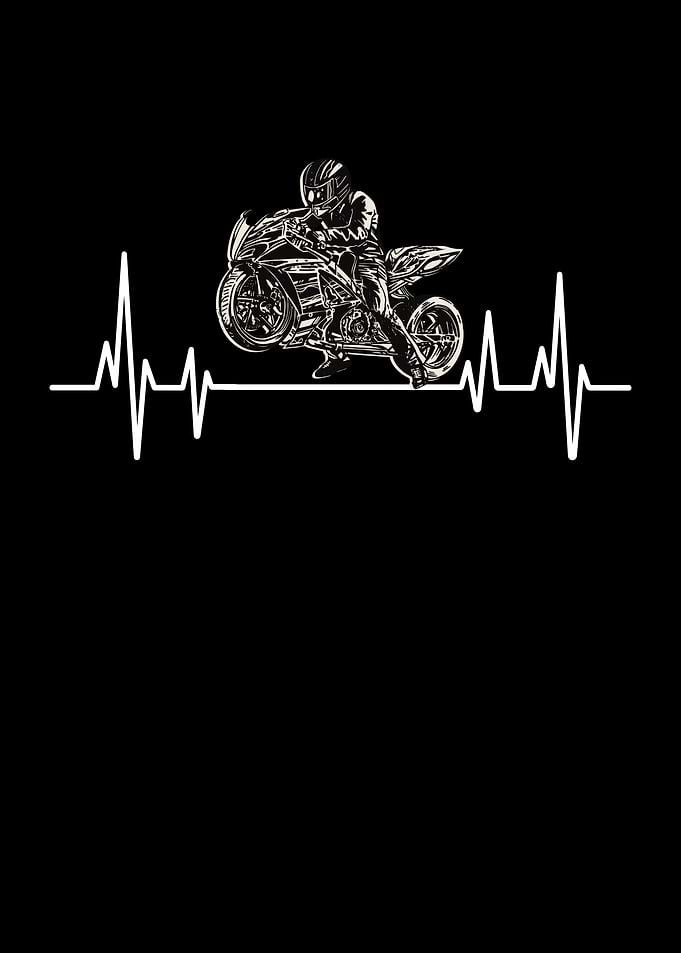 Motorbike Heartbeat Biker