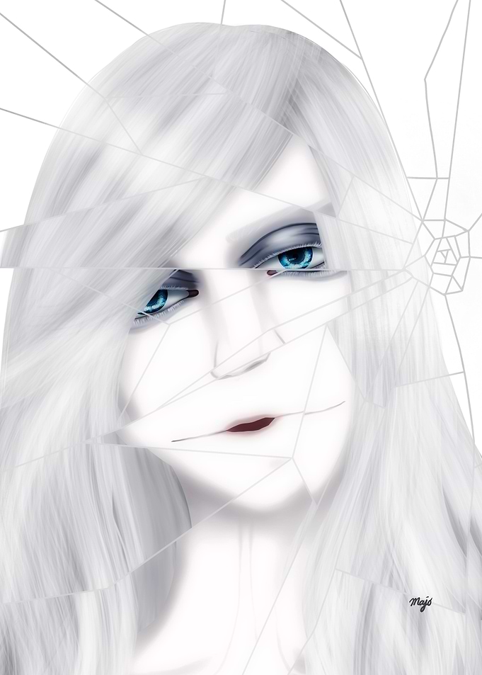 Girl In The Broken Mirror