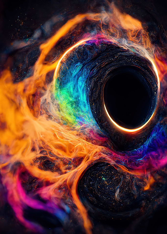 Flames Black Hole