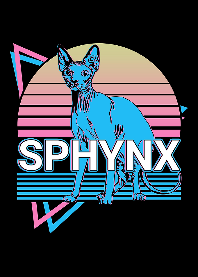 Sphynx Cat Retro