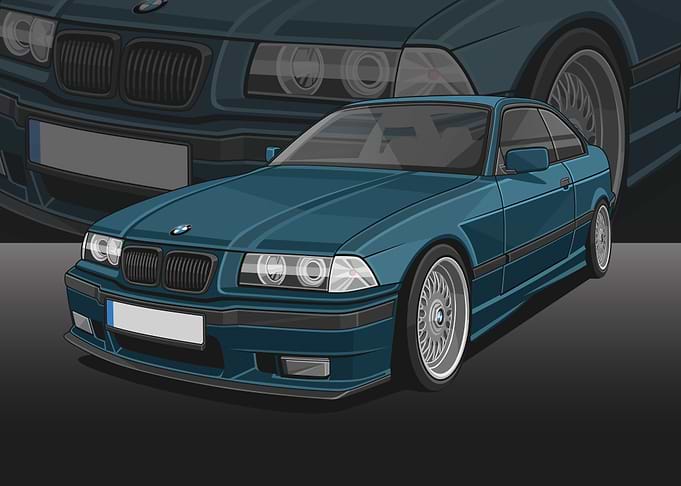 Bmw car poster