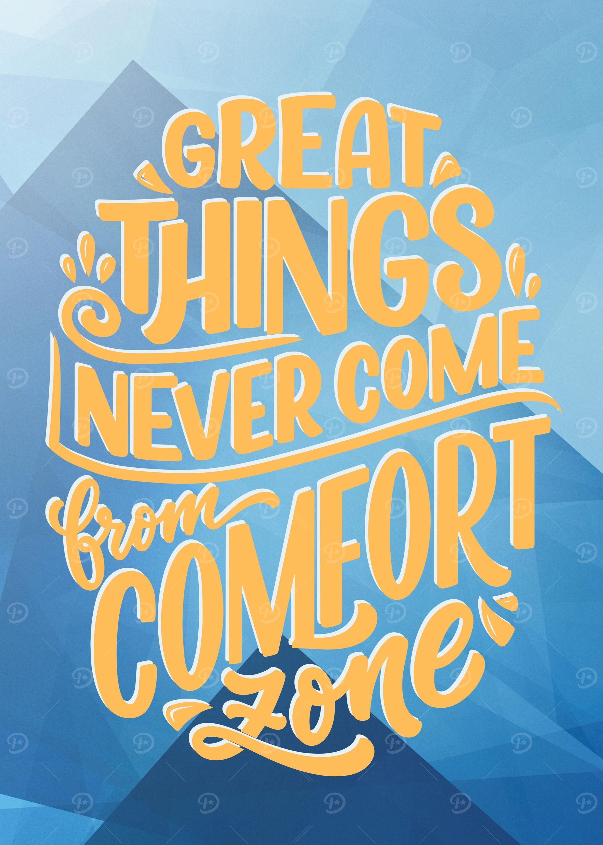 GREAT THINGS NEVER COME