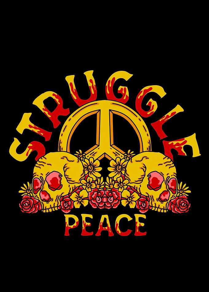 art skull peace