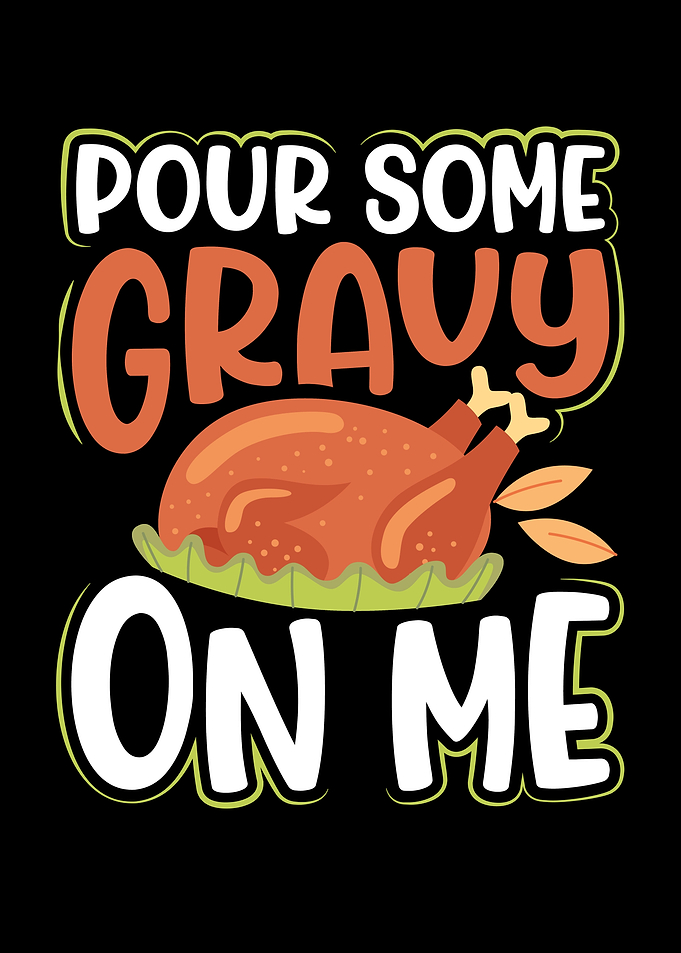 Pour some gravy on turkey