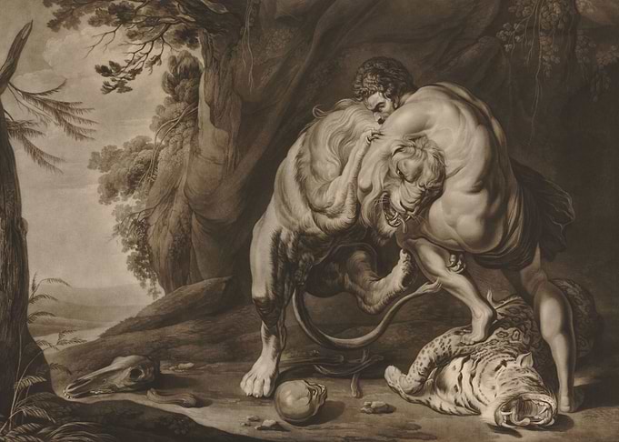 Hercules Vs Nemean Lion