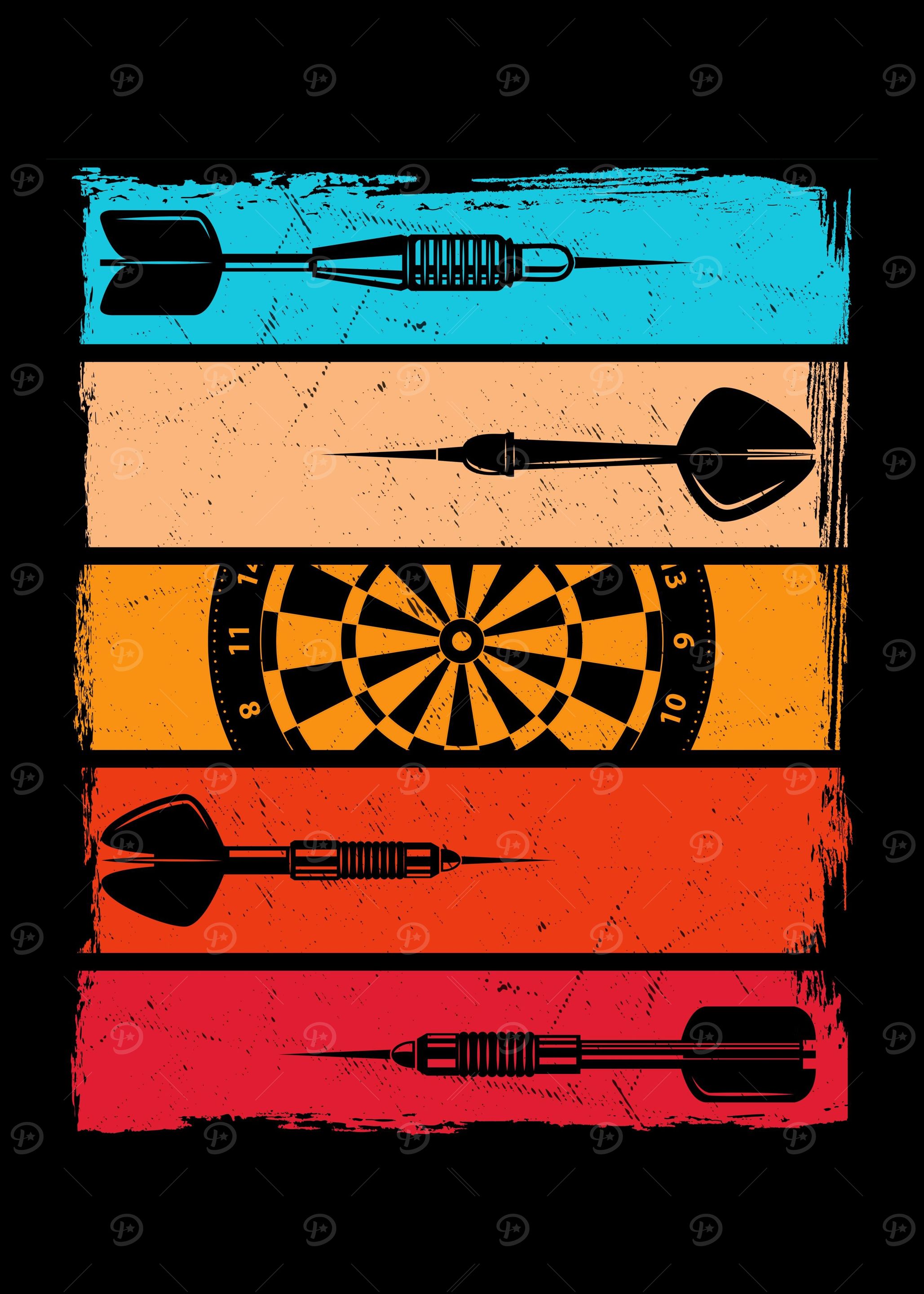 Darts Theme Dartboard