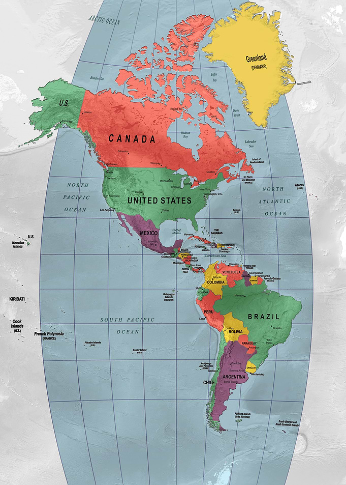 Americas Map