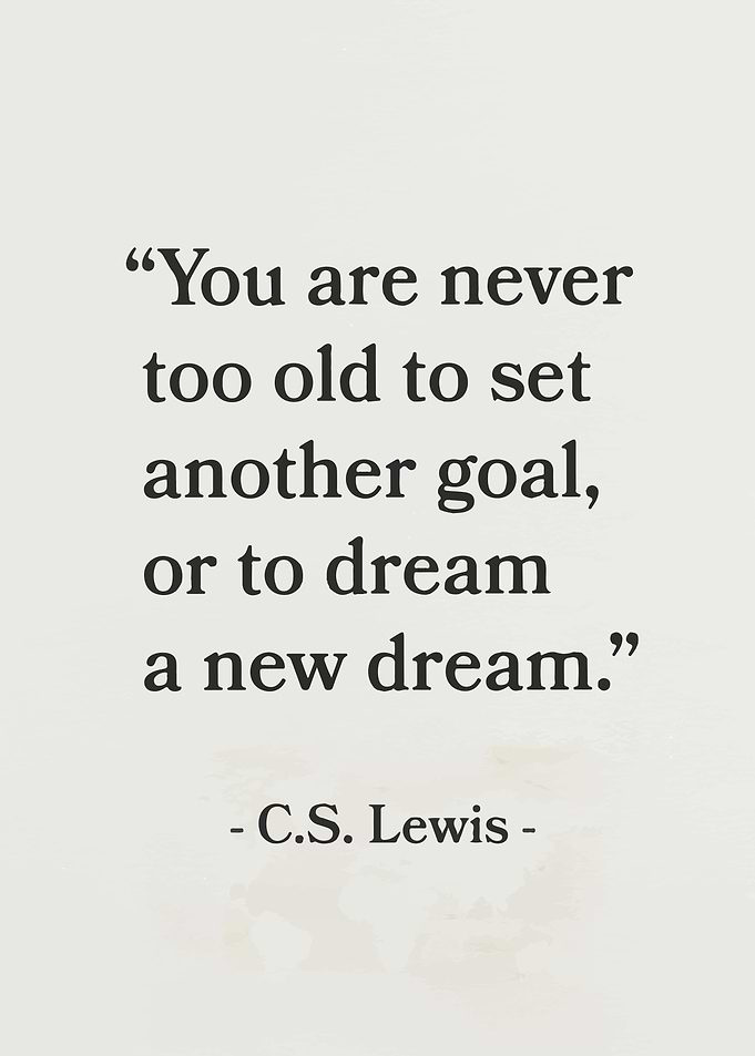 You are never too old to s