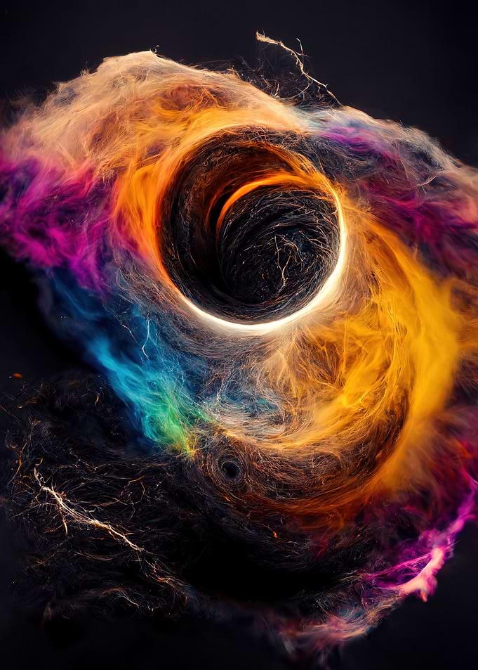 Rainbow Upwards Tornado