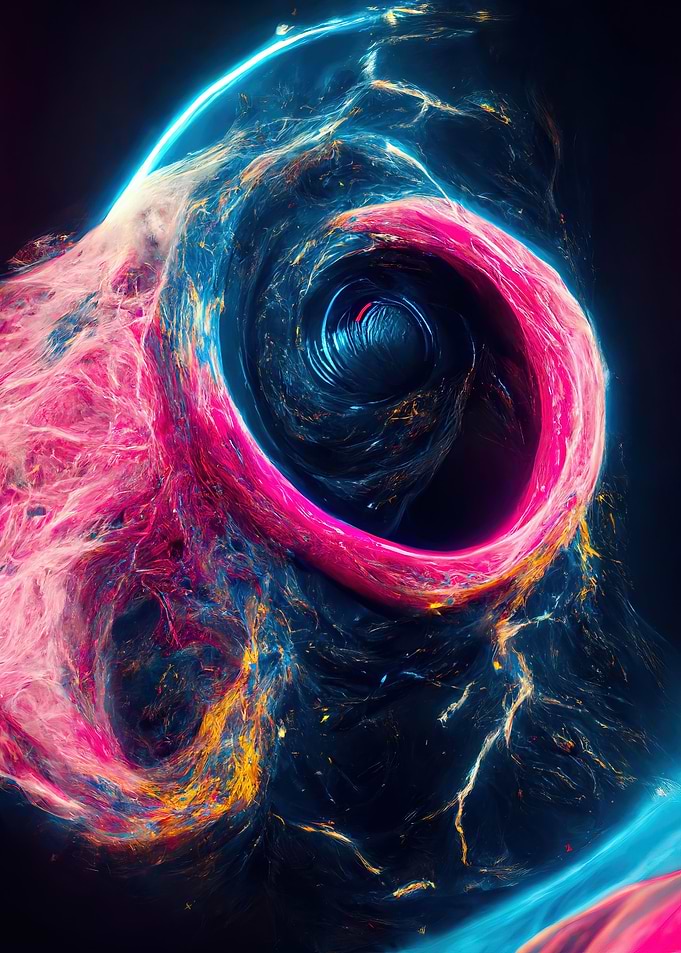 Neon Black Hole