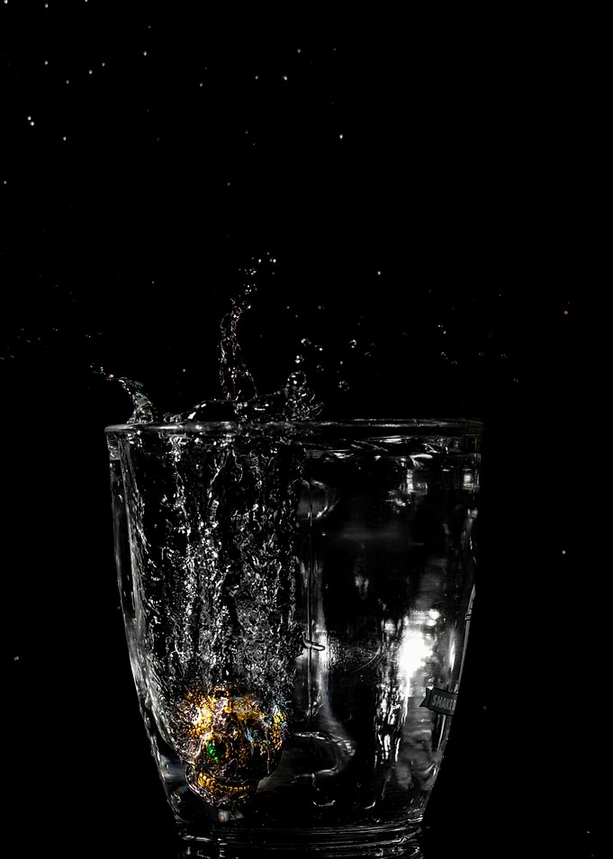 Skull Ring Splash Water