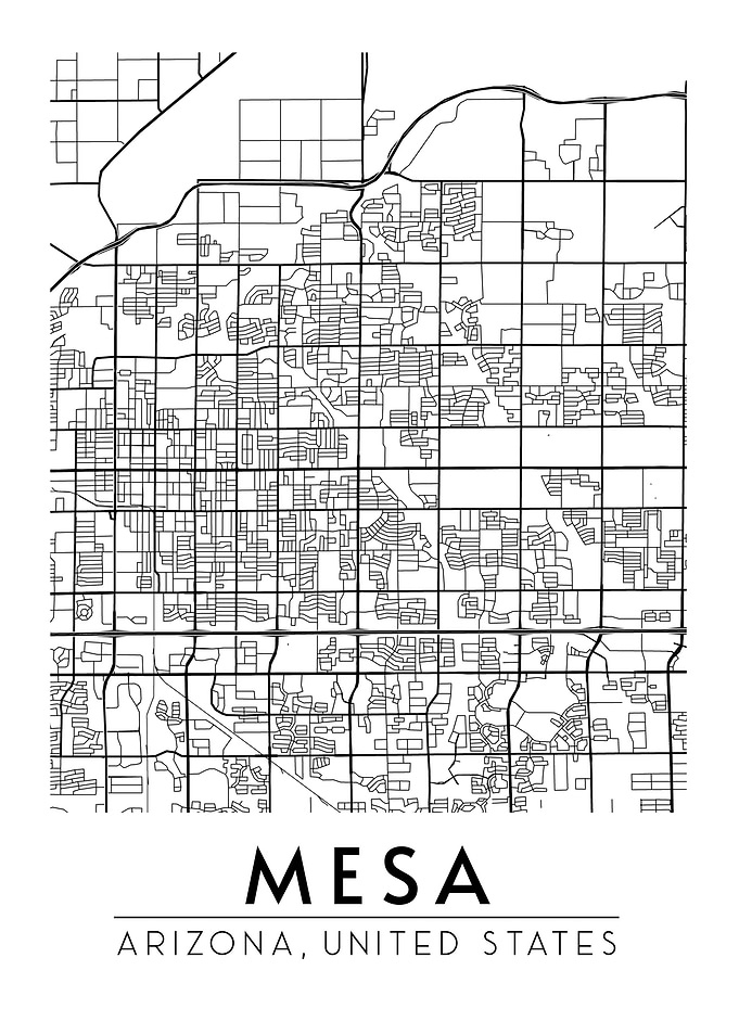 Mesa Arizona Map
