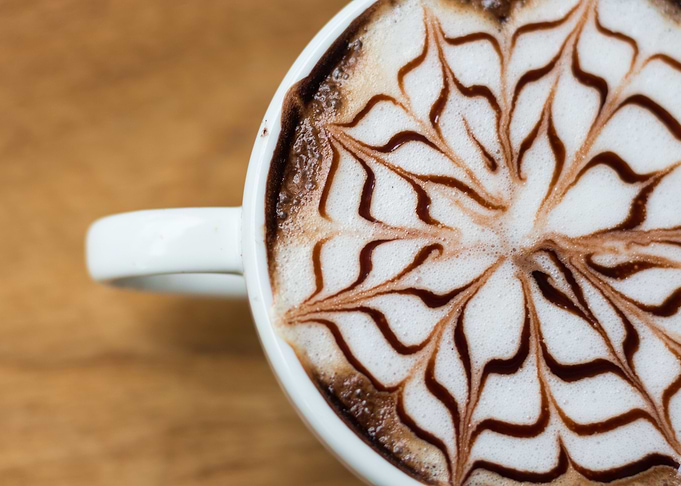 Decorated Coffee Latte
