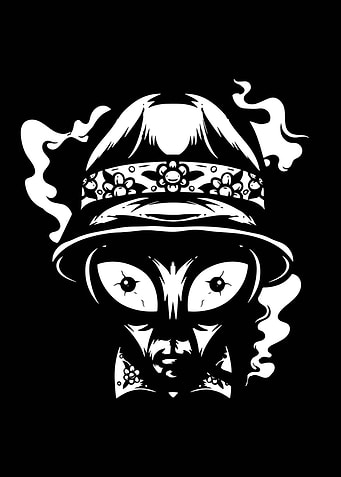 Alien Sketch BW