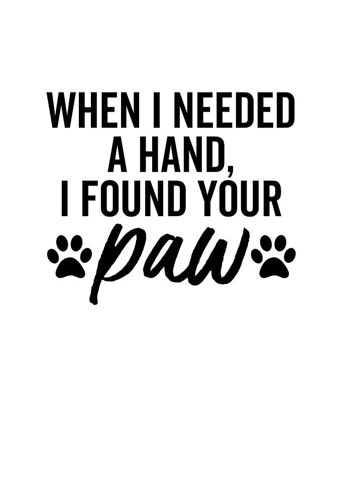 When I Needed a Hand I