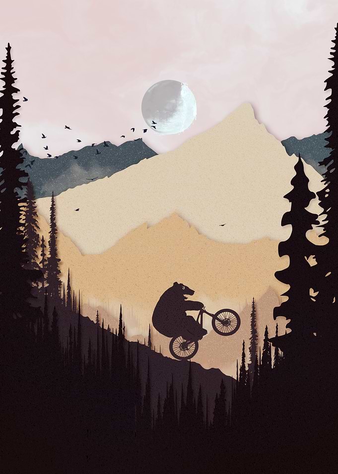 Orange Moon and Punks Bear