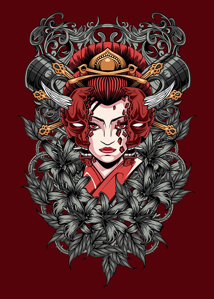 Geisha Oni Demon